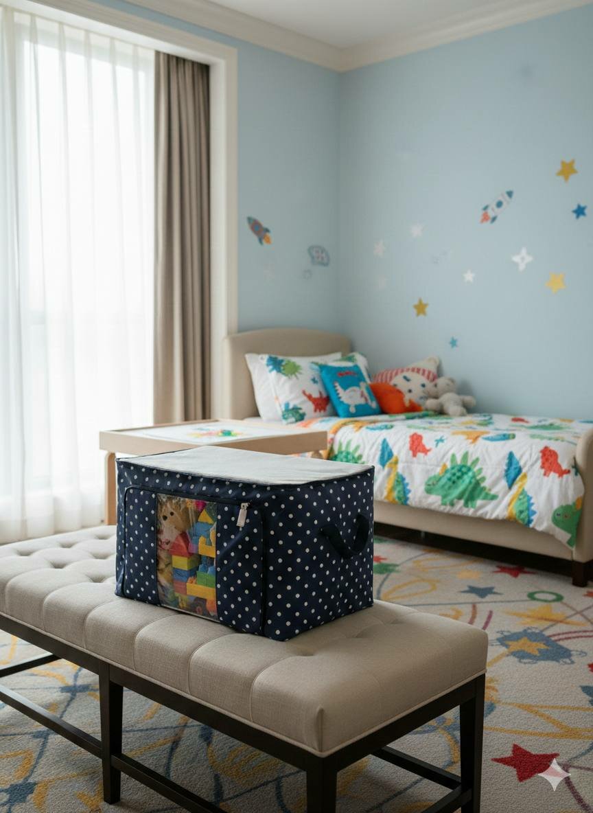 Тканевый органайзер для хранения одежды Практичный и вместительный короб-органайзер