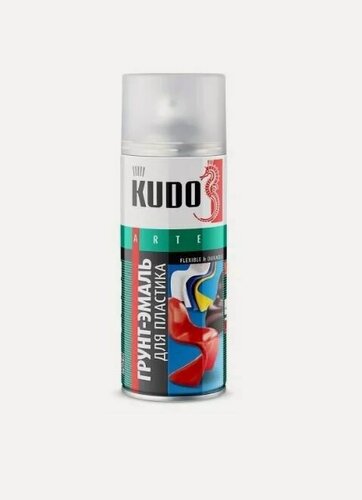 Изображение товара Грунт эмаль для пластика белый (KUDO) RAL9003 520мл