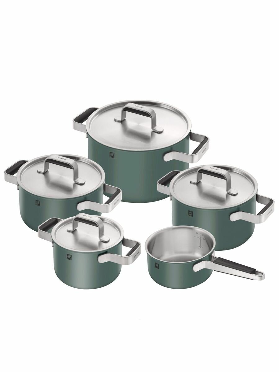 Набор кастрюль ZWILLING Pure зеленый 5 предметов 1028854