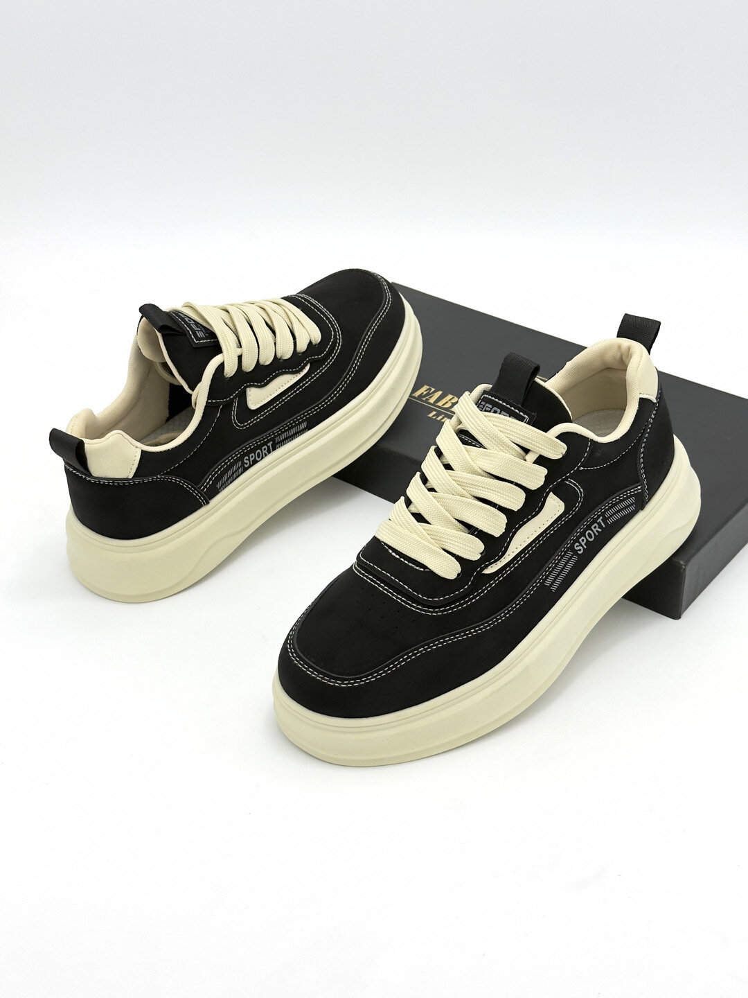 Кроссовки , размер 39, чёрный, серый — фото 1