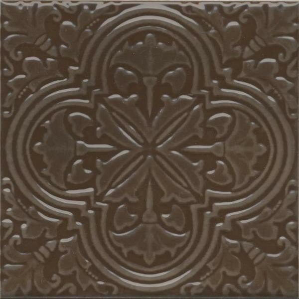 Декор керамический Kerama Marazzi KMD3STA005BN Фес коричневый глянцевый 15x15x0.77 см (цена за 1 штуку)