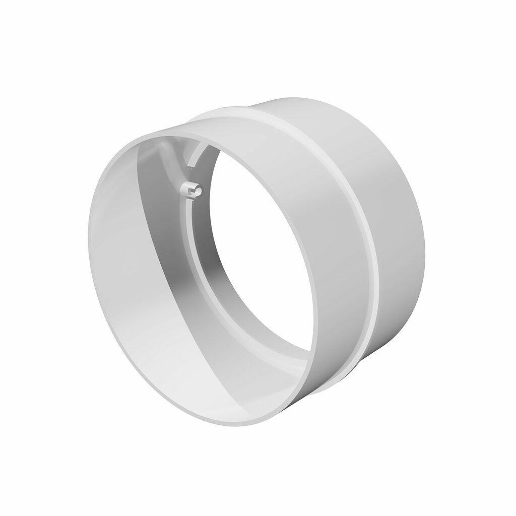 Вентиляционный соединитель ERA пластик, диаметр 100 мм, круглый, 10СКП