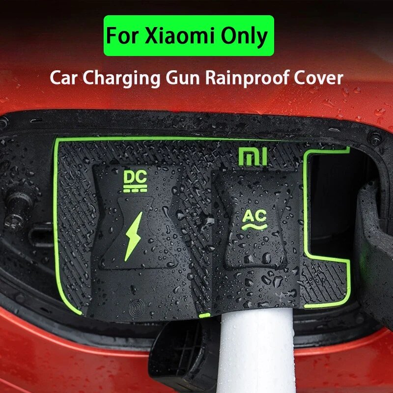 Картинки Дождевик для зарядного пистолета для Xiaomi Xiaomi SU7 Xiaomisu7 Ultra New Energy, автомобильный зарядный порт, водонепроницаемый защитный чехол Xiaomi SU7 Ultra