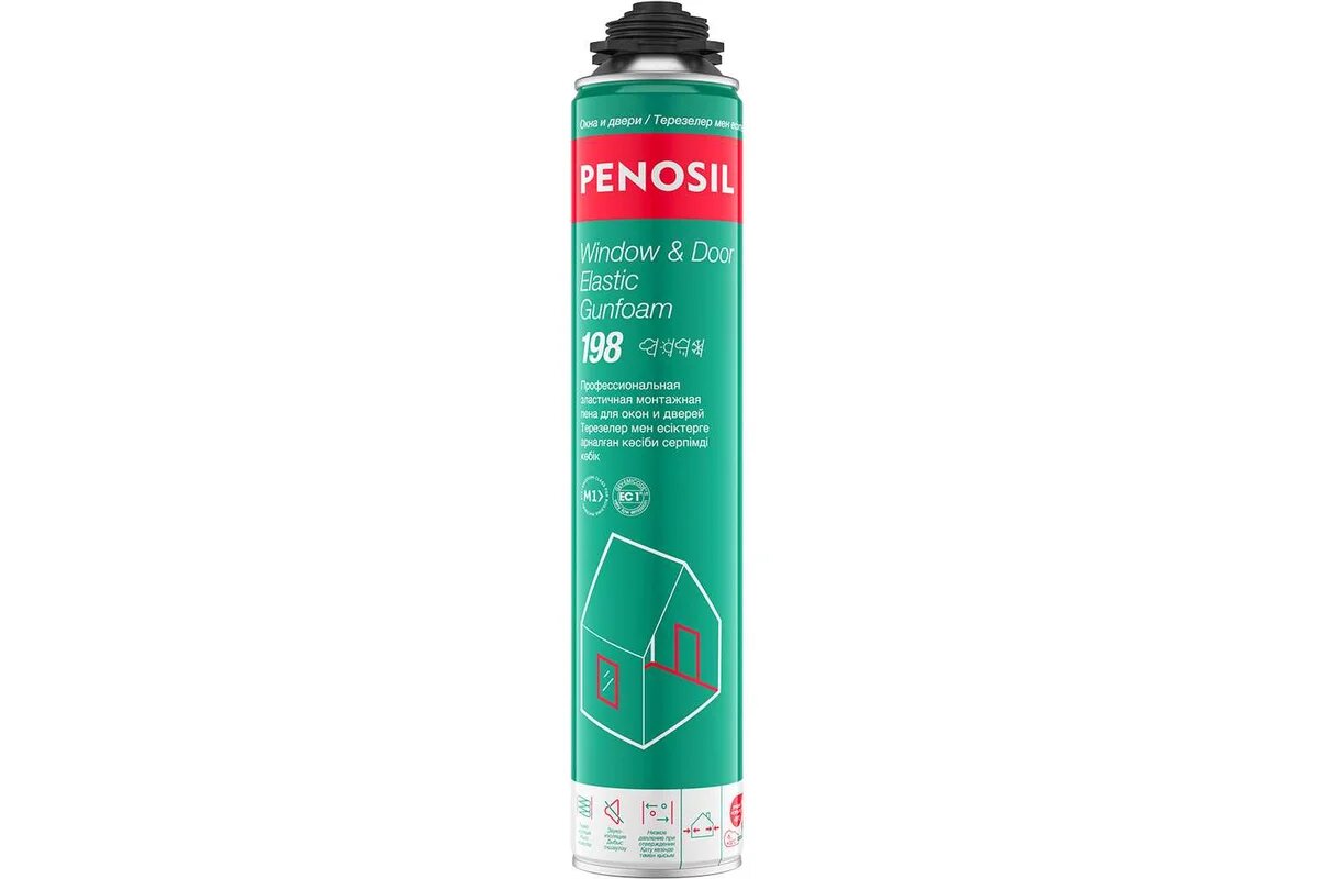 Penosil Window   Door Elastic Gunfoam 198  эластичная пена для окон и дверей  800 мл