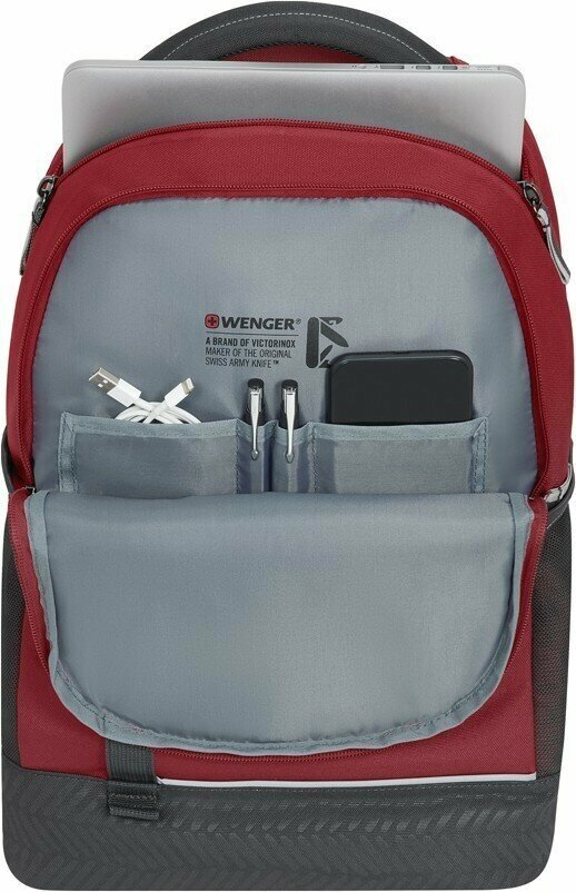 Рюкзак Wenger Next Tyon 611984 16", красный/антрацит 23 л - фото №4