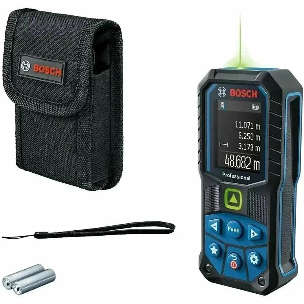 Лазерный дальномер Bosch GLM 50-25 G (0601072V00) зеленый луч синий/черный