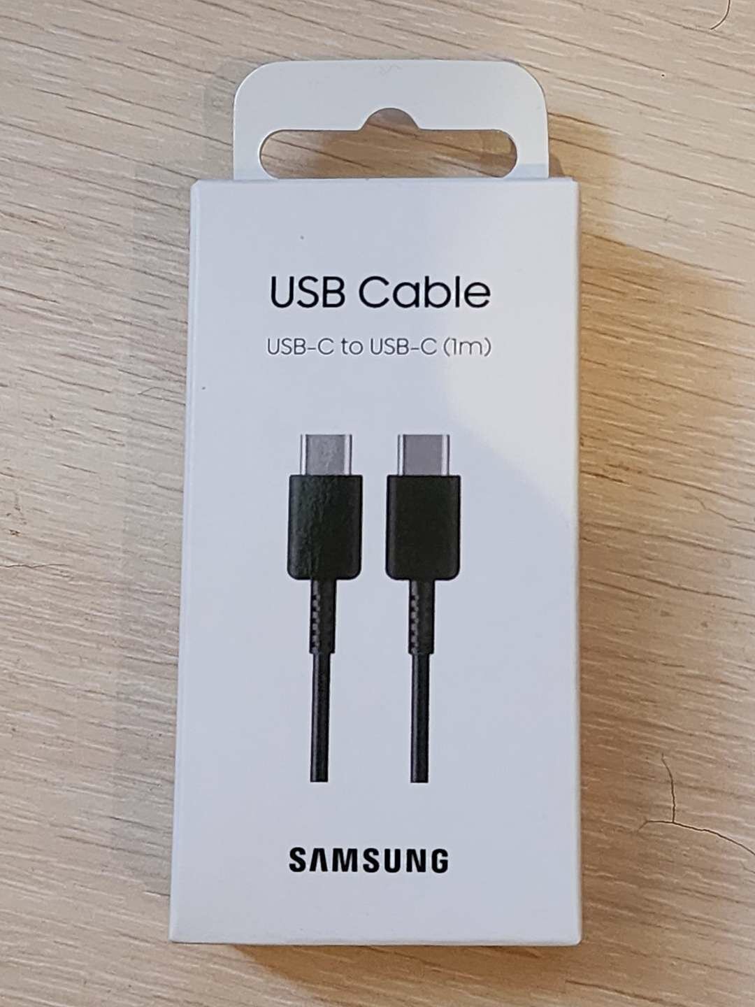 Кабель Samsung DA705BWEG, USB-C - USB-C, 3 A, 1 м, чёрного цвета. — фото 1