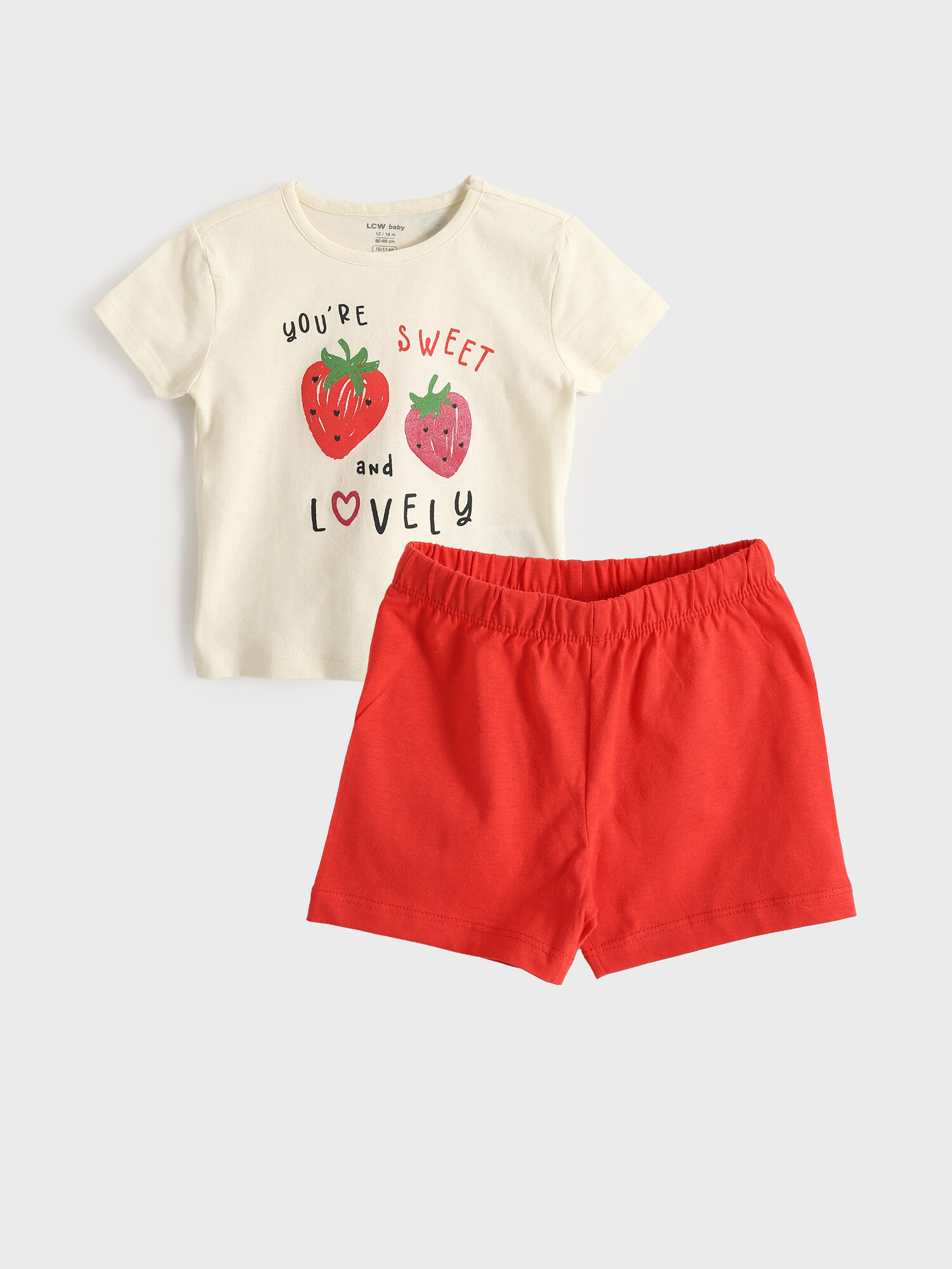 Комплект одежды LC Waikiki размер 3-6 месяцев экрю