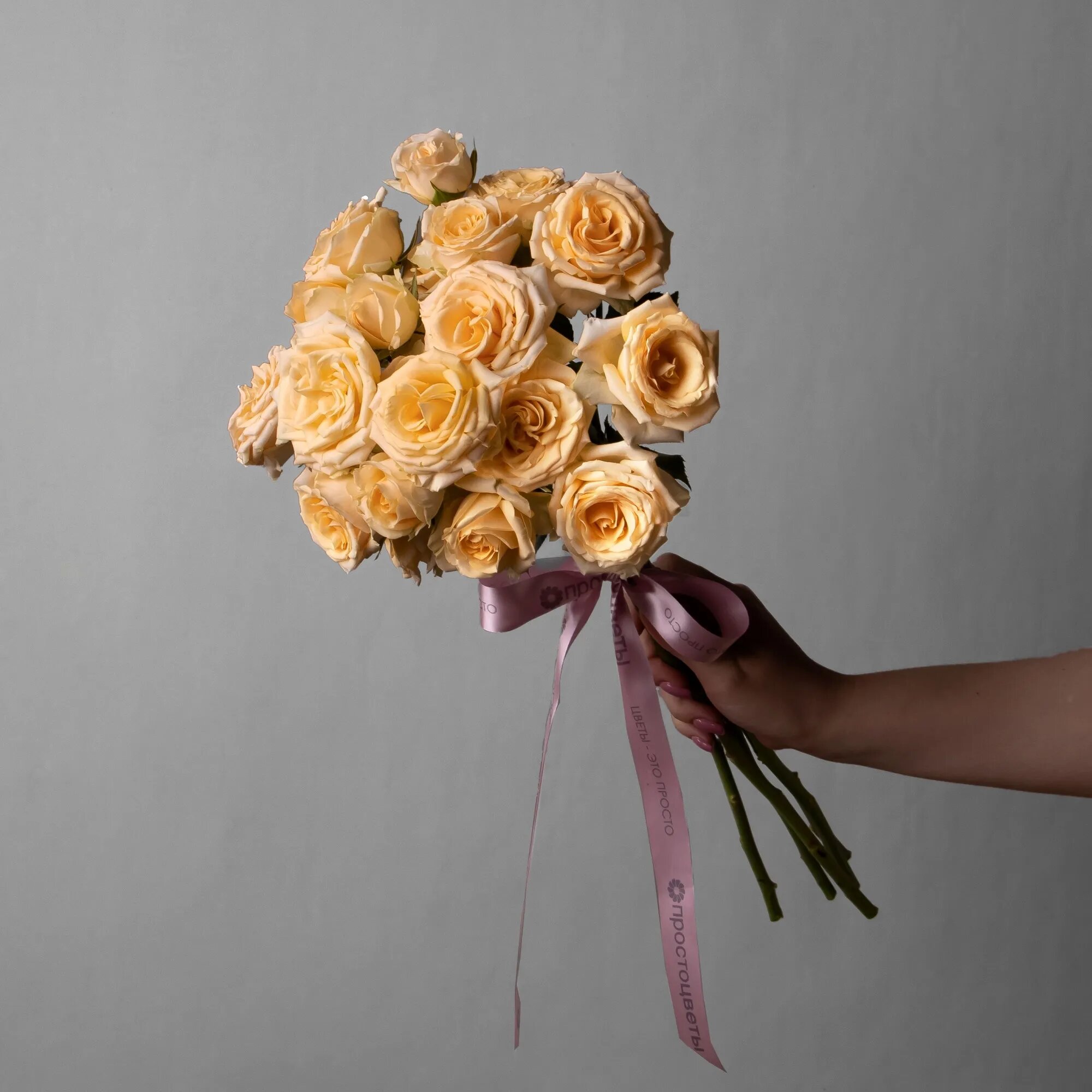 Букет Роза кустовая "Солинеро" 5 шт Высота 50 см Премиум от "Простоцветы"