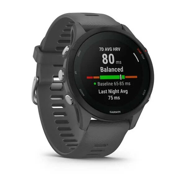 Часы Garmin Forerunner 255 серый с темно-серым ремешком