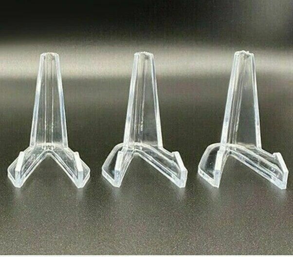 Акриловая прозрачная подставка под монеты, значки, медали, часы, карманные часы, бижутерию. Для демонстрации коллекции. 3 шт.