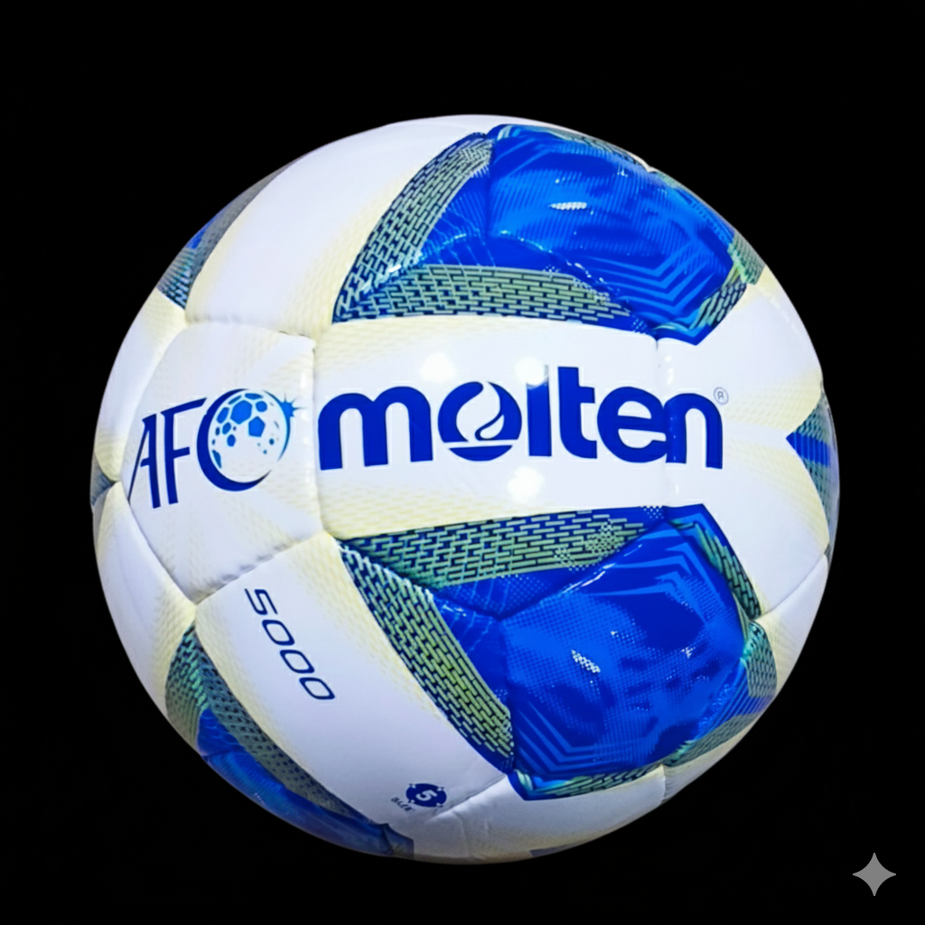 Футбольный мяч Molten AFC 5000 (Официальный мяч AFC) Профессиональный мяч для матчей и тренировок высшего уровня.