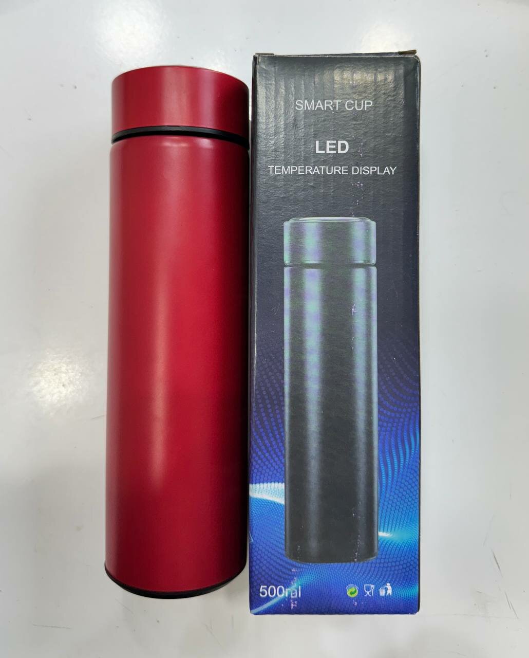 Термос с датчиком температуры, сохраняет тепло, компактный и легкий 4.5 (52) — фото 1