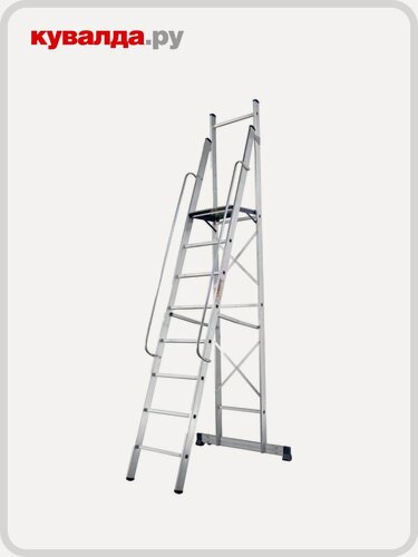 Изображение товара Лестница с платформой алюмет АРЕ 1409