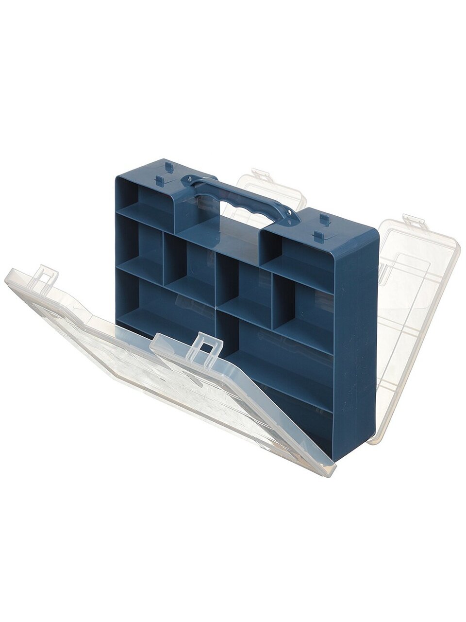 Ящик-органайзер для инструмента, пластик, двусторонний, 27х22х7 см, Idea, М2956