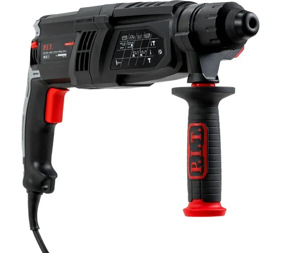 Перфоратор P.I.T. PBH28-C4, 1000 Вт, 3 Дж, SDS-Plus, 3 режима, 28 мм, горизонтальный двигатель — фото 1