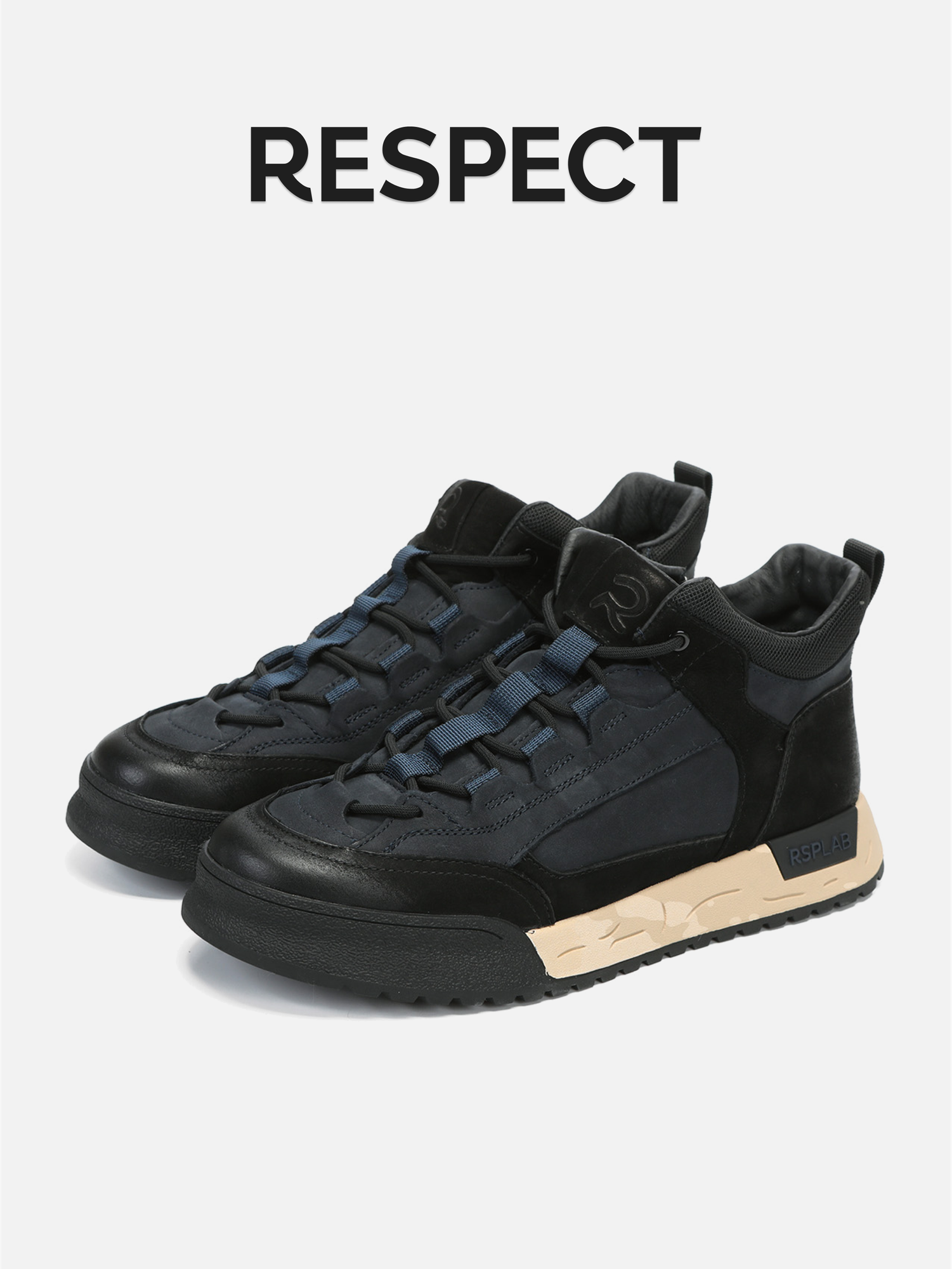 Кеды Respect размер 39 синий черный