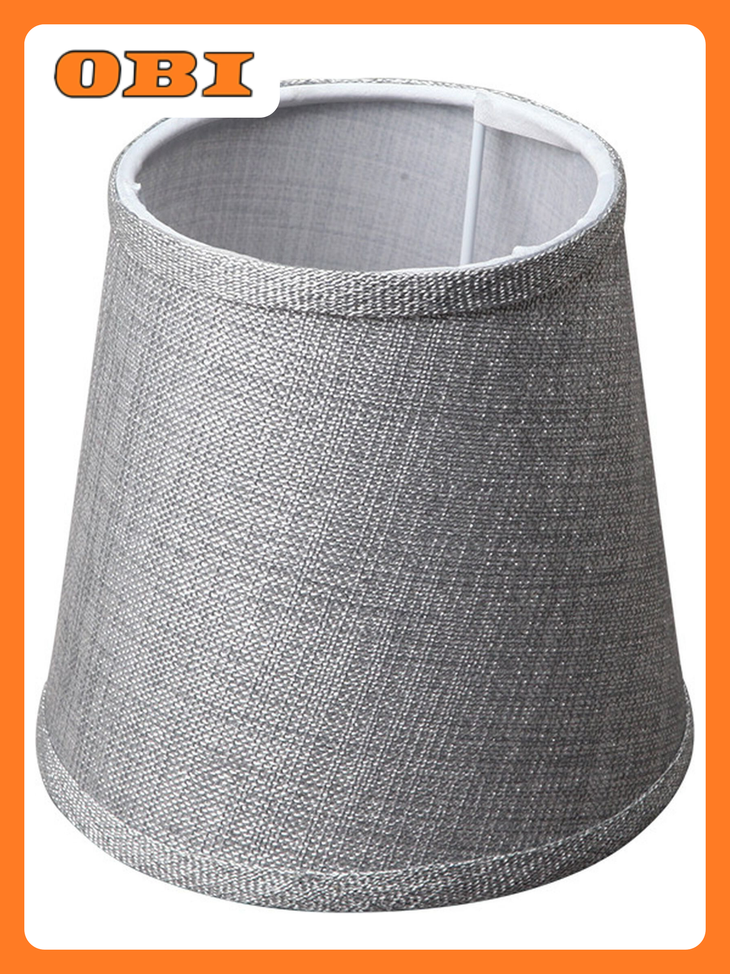 Абажур Vitaluce Е14 текстиль 14х15х15 Серый