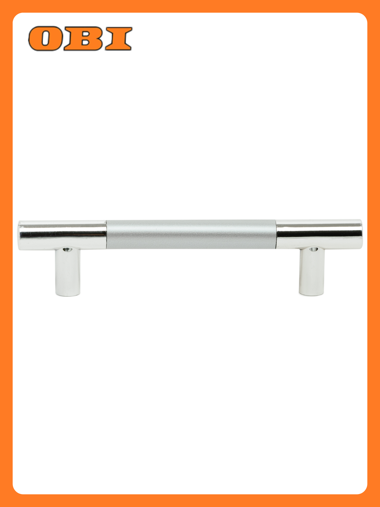 Ручка-рейлинг JET C15-96 матовая серебристая пластик 1 шт