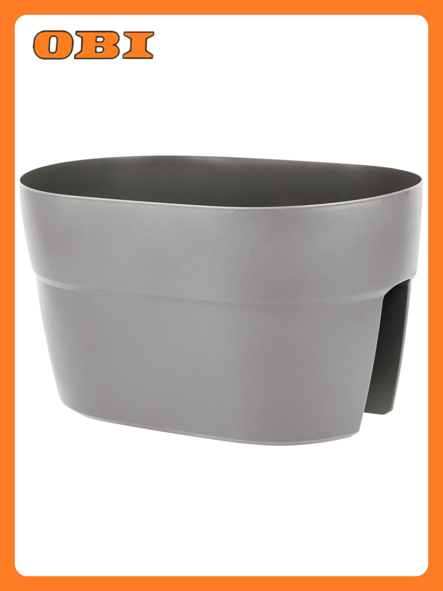 Ящик балконный на перила INGREEN VILLA DE FIORI40см12л39х26х22 фиксаторы французский платан