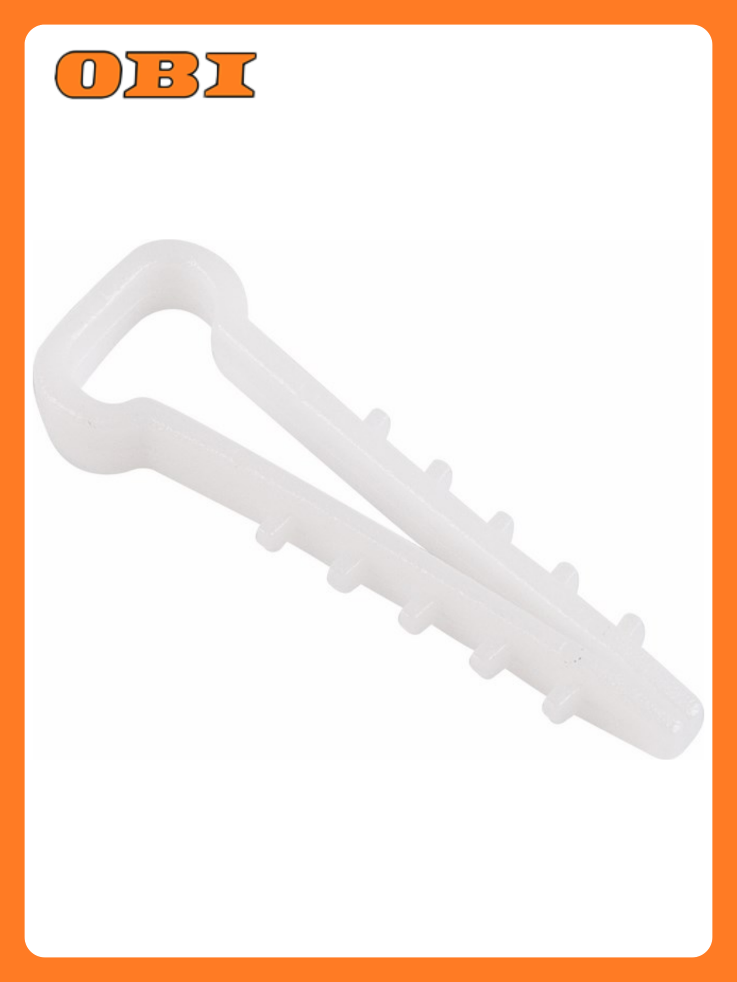 Дюбель-хомут 5-10мм прямоугольный белый (100 шт/уп) REXANT