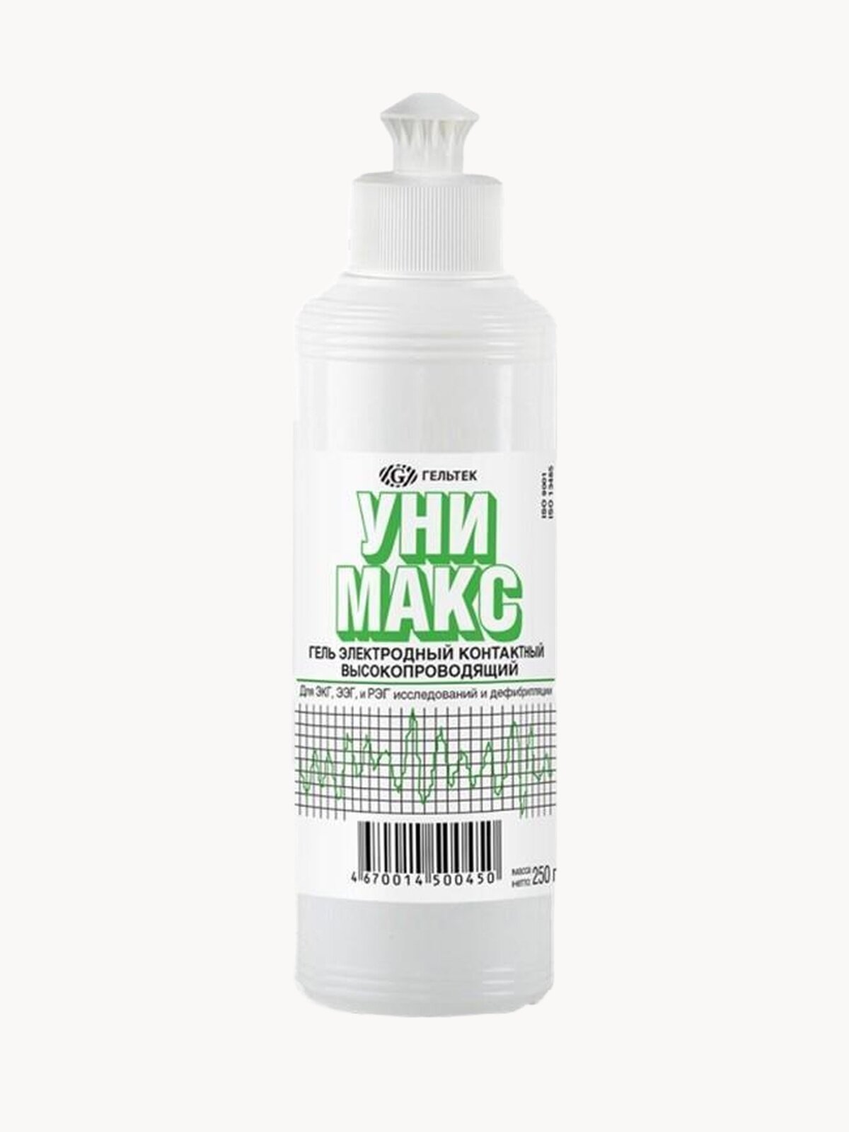 Гельтек гель для ЭКГ и ЭЭГ электродный контактный "унимакс", 250 г