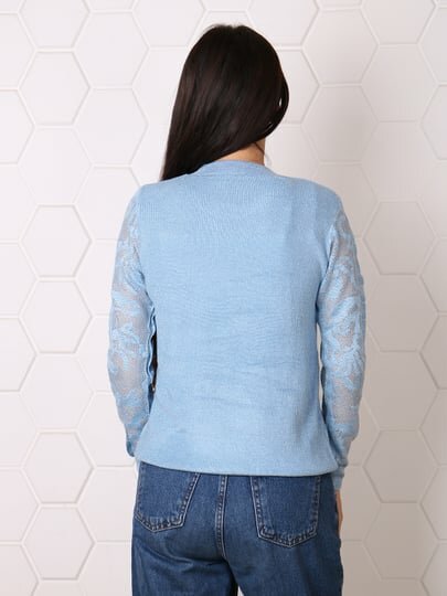 Свитер , размер OneSize, голубой — фото 1