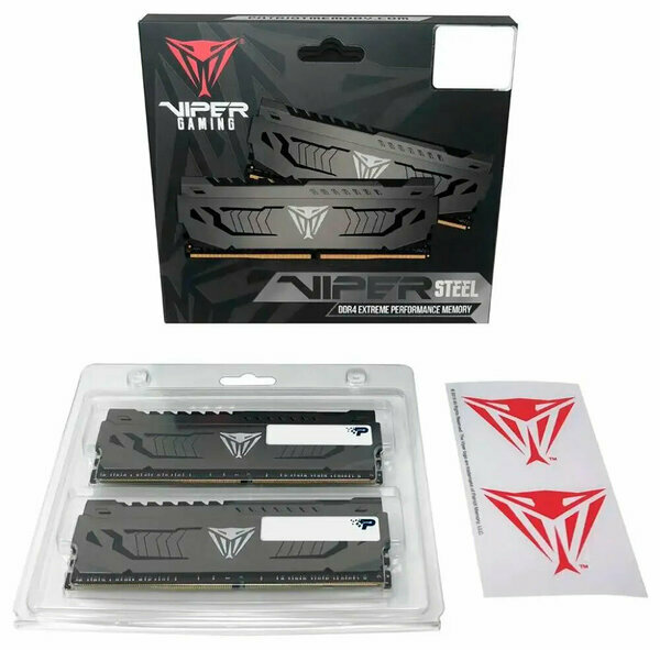 Оперативная память PATRIOT Viper Steel DDR4 32GB (2x16GB) 3200 MHz (PVS432G320C6K)