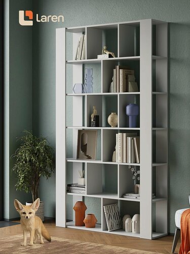 Изображение товара Стеллаж деревянный напольный с полками для книг и игрушек 15 полок