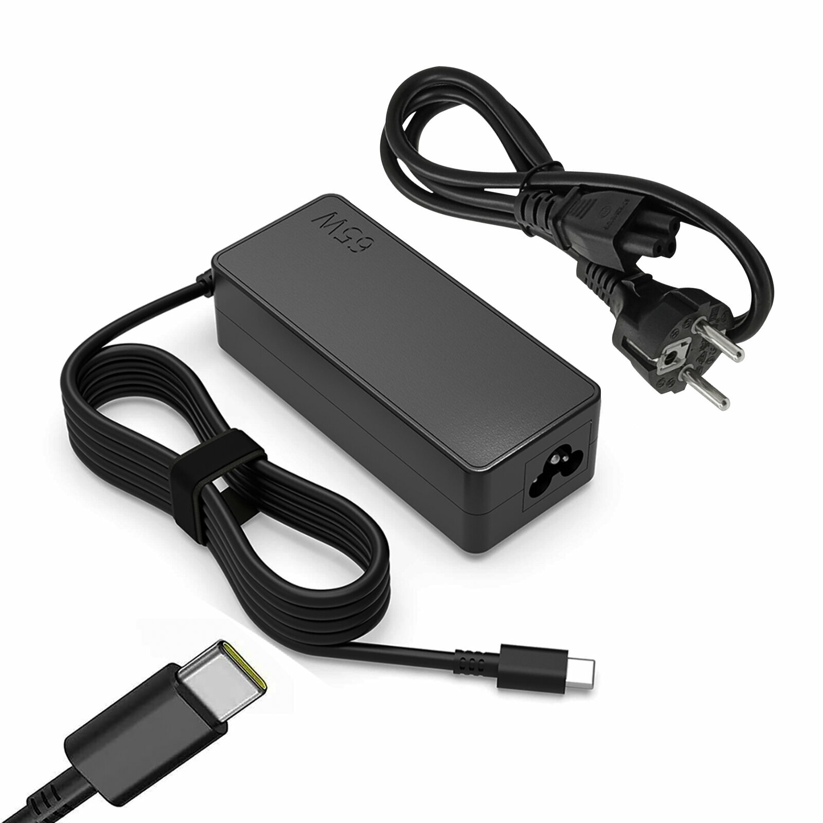 Адаптер питания зарядного Reletech устройства USB C мощностью 65 Вт для Lenovo ThinkPad, HP, Chromebook, Yoga, Dell, ASUS, Acer Type C Быстрый адаптер питания, Европейская вилка