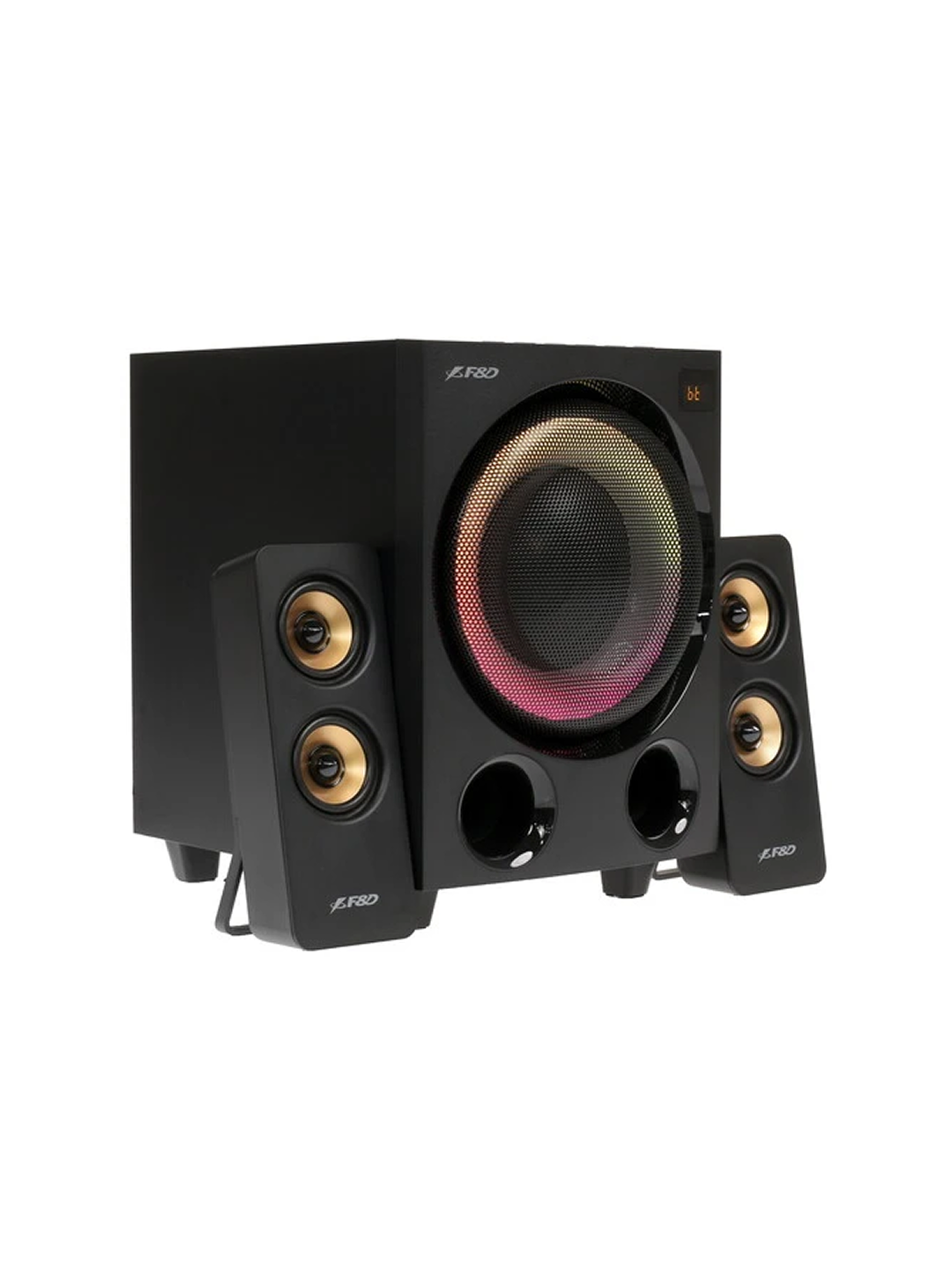 Акустическая система F&D F770X, 2.1, RGB-подсветкой, Bluetooth, 76Вт, F770X