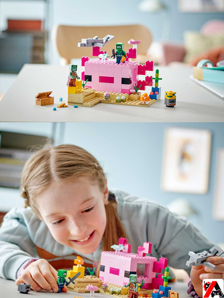 Конструктор Майнкрафт Дом Аксолотля — фото 1