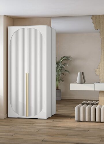 Изображение товара Шкаф распашной Брей-1 Белый для одежды двухдверный 100*220*45