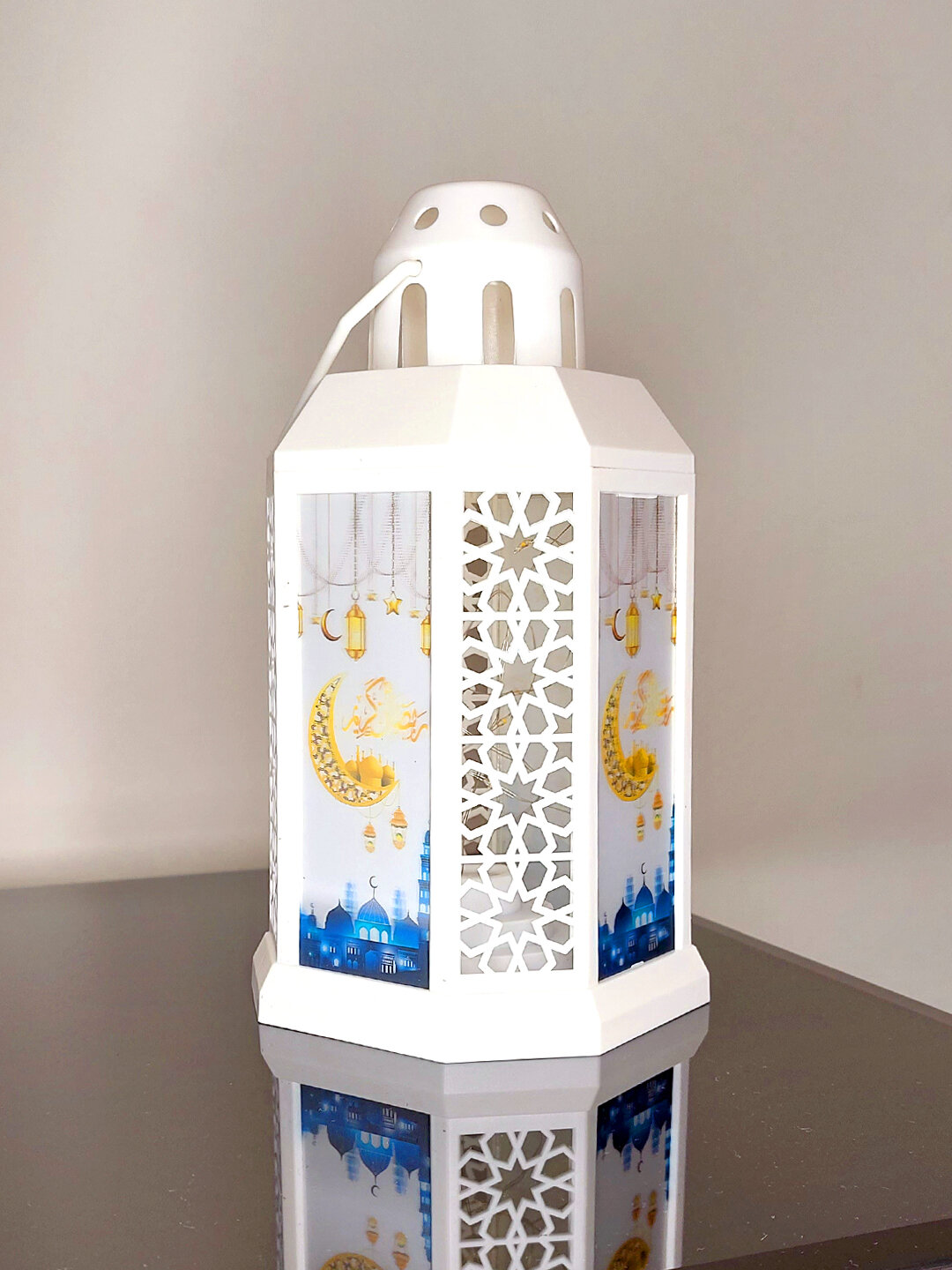 Праздничное украшение с фонариком "Рамадан", подсвечник с батарейками