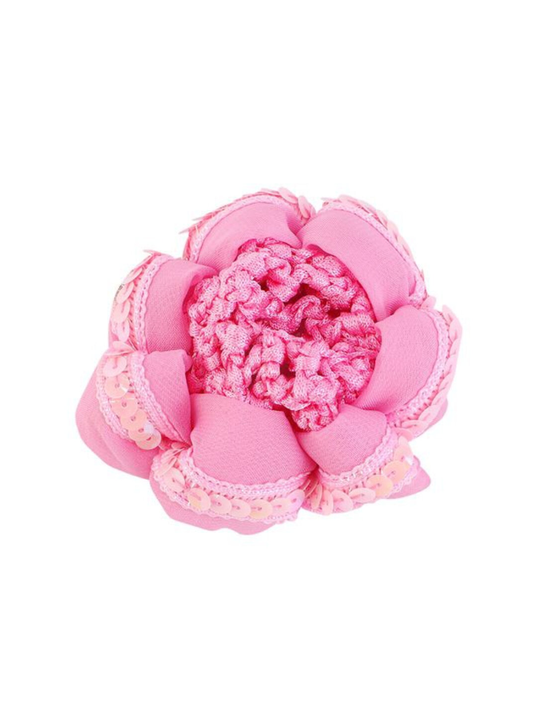 Сетка резинка для волос из полиэстера розовый