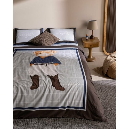 Постельное белье 1.5 спальное. Пододеяльник 160х220 + наволочка 50х70 + простынь 160х240. Цвет: Серый