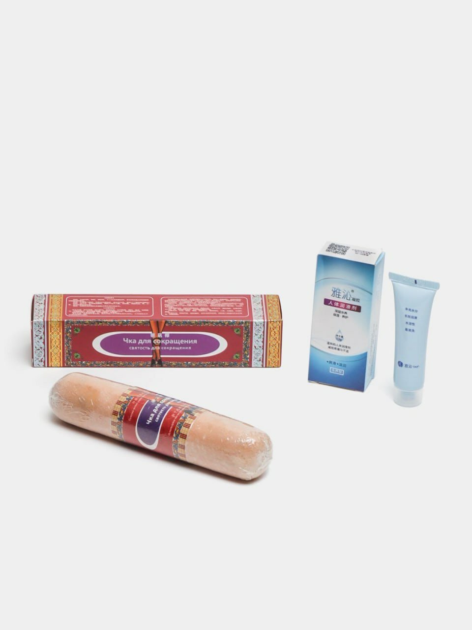 Комплект для интимной гигиены "Чка Доян", с чкой, интимным гелем, на водной основе.