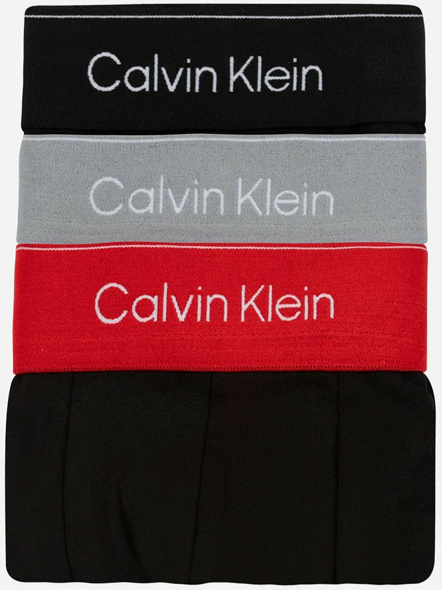 Трусы CALVIN KLEIN Icon, комплект из 3 шт., размер M, чёрный — фото 1