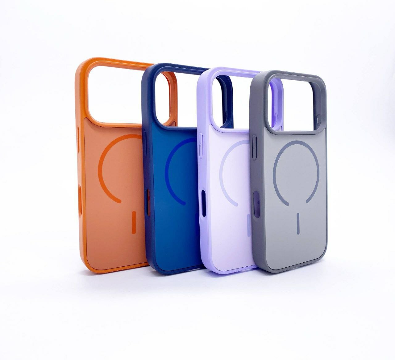 Силиконовый чехол MagSafe для iPhone с защитой камеры – Магнитный кейс с покрытием Soft-touch