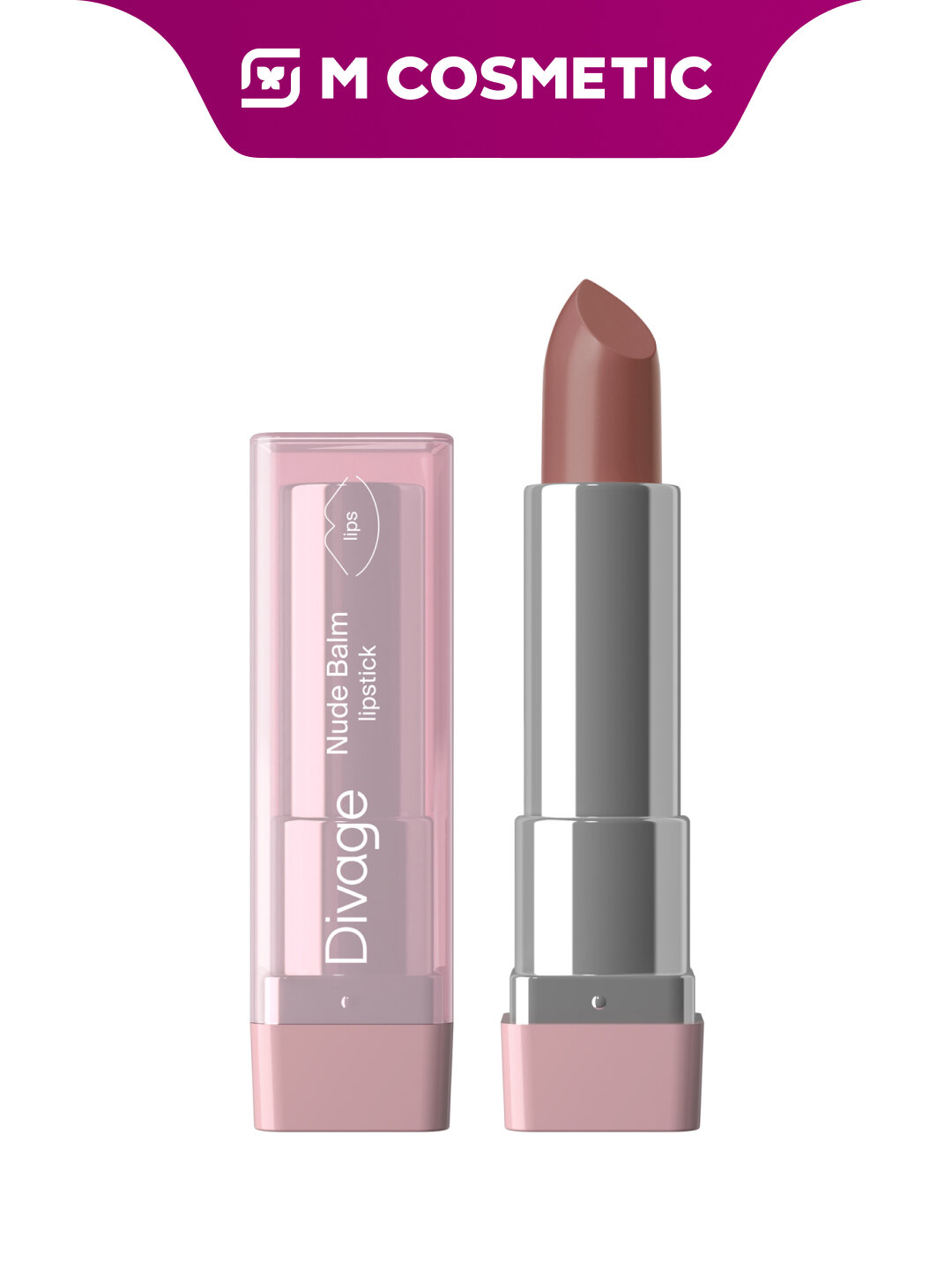 Помада-бальзам DIVAGE Nude Balm Lipstick, тон 06, увлажняющий, кремовый