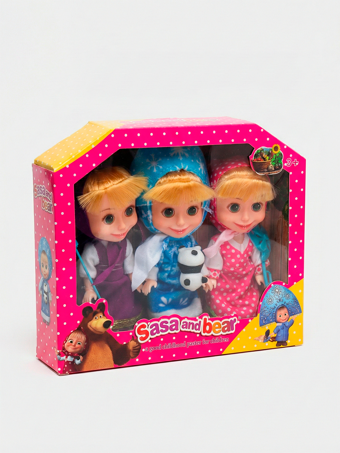 Игровой набор из 3 кукол в разных нарядах — фото 1