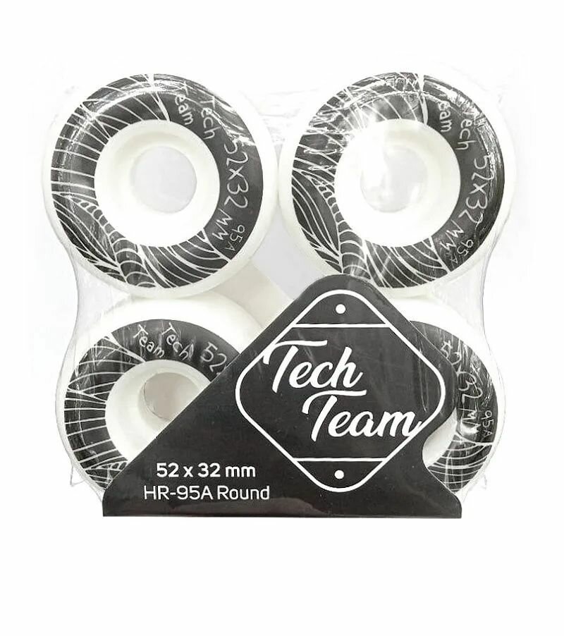 Колёса для скейта Tech Team 52 x 32 95A белые