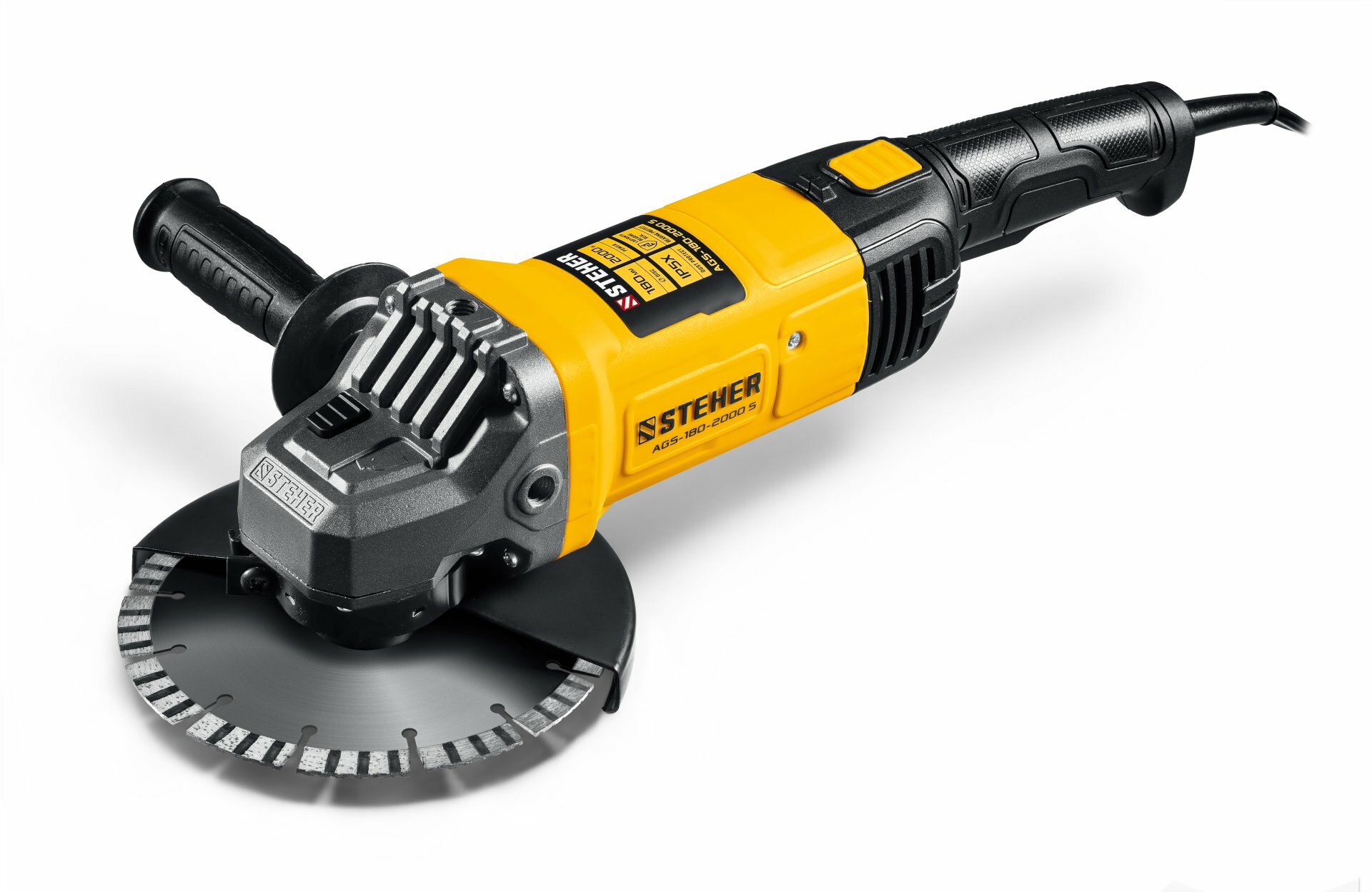STEHER d 180 мм 2000 Вт УШМ (AGS-180-2000 S) AGS-180-2000 S