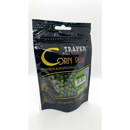 Рыболовная насадка кукуруза воздушная/пуффы Traper Corn Puff 20 гр, Марципан, размер 4 мм