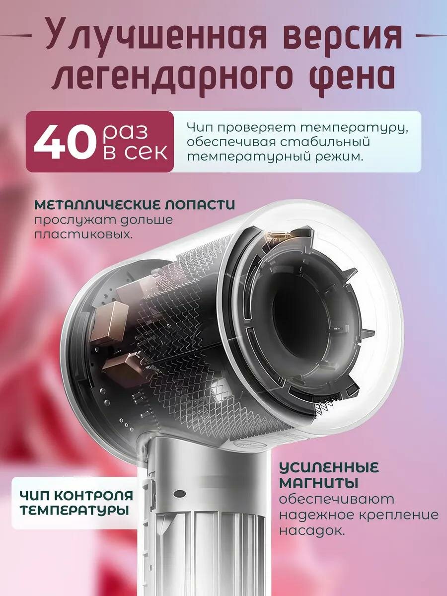 Фен Leafless Super Hair Dryer 5 насадок — фото 1