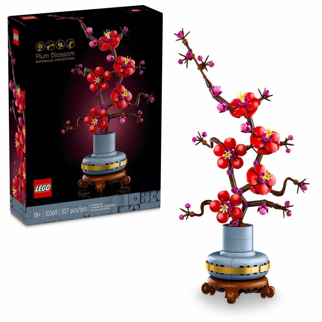 Конструктор LEGO Botanicals Цветущая слива 10369, 327 деталей, от 18 лет