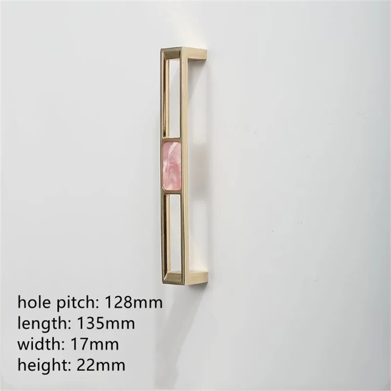 Ручки для шкафов LCH, розовые, цинковый сплав pink 128