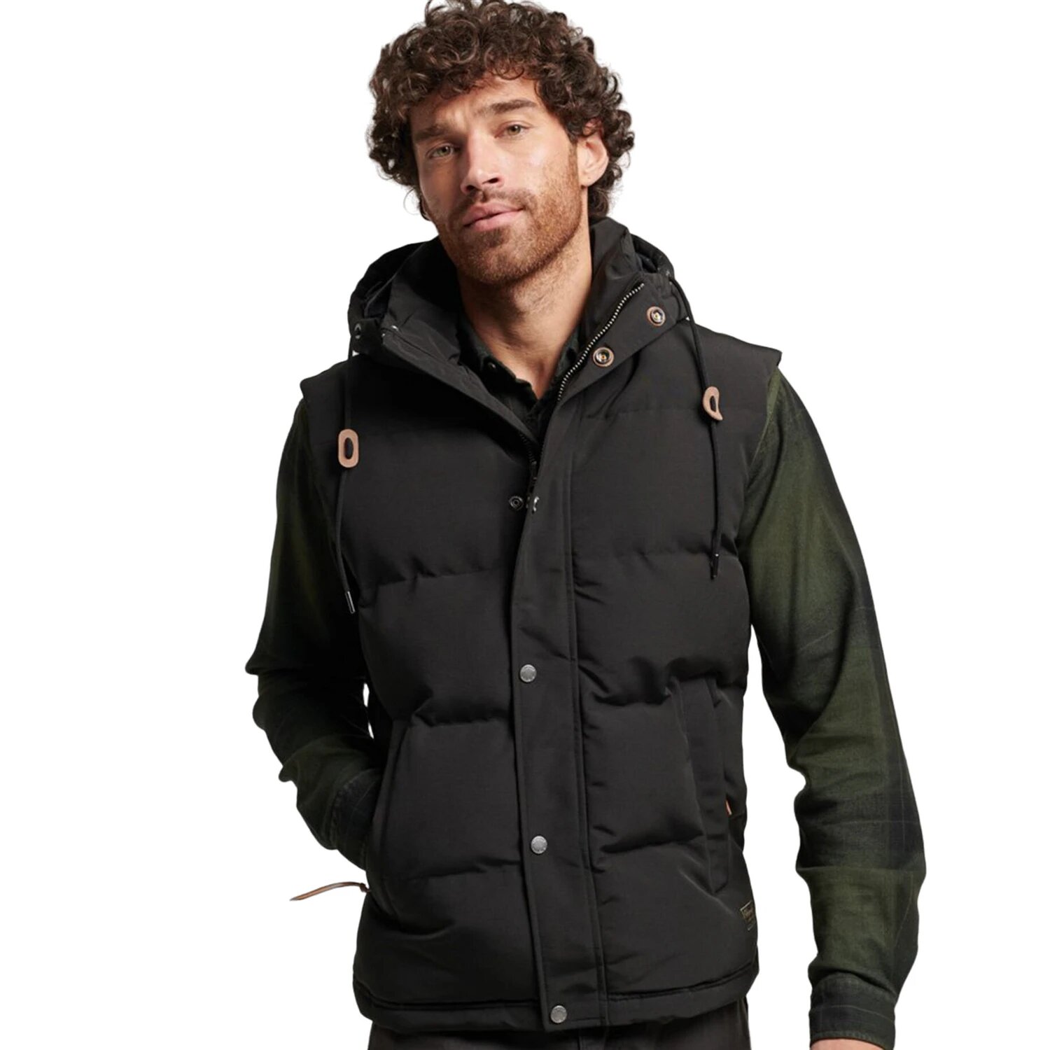 Жилет Superdry, размер L, черный