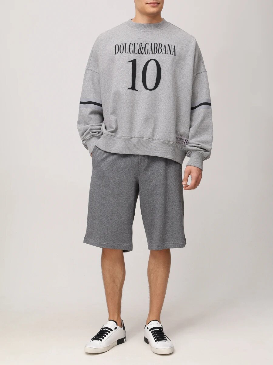 Толстовка DOLCE & GABBANA, размер 46, , серый