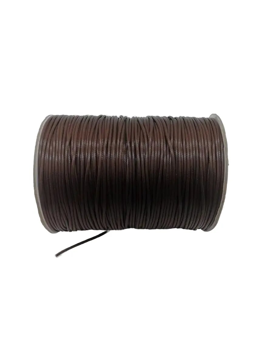Вощеный шнур 1 мм шоколадный